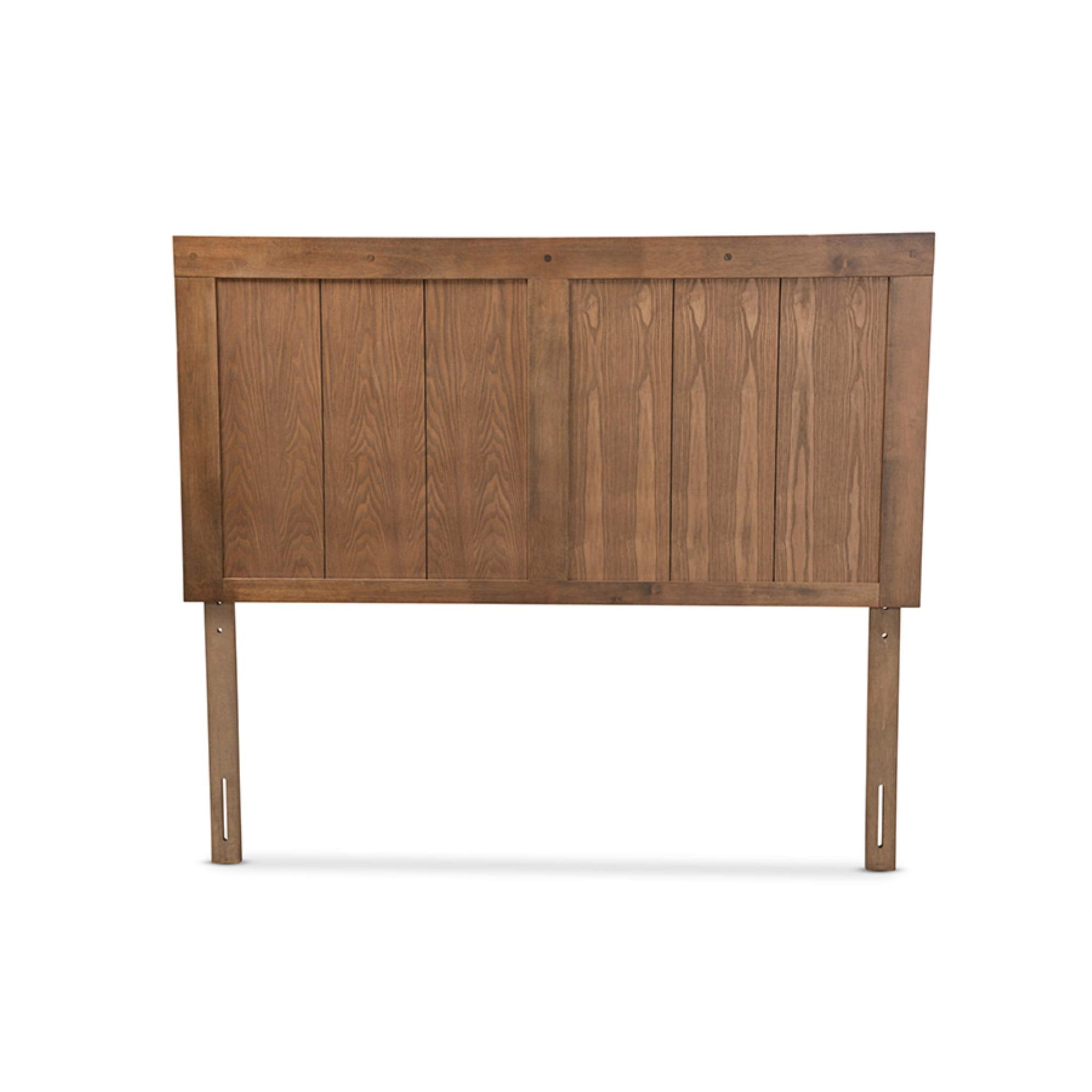 Baxton Studio Patwin Modern and Contemporary Transitional Ash Walnut Finished Wood King Size Headboard